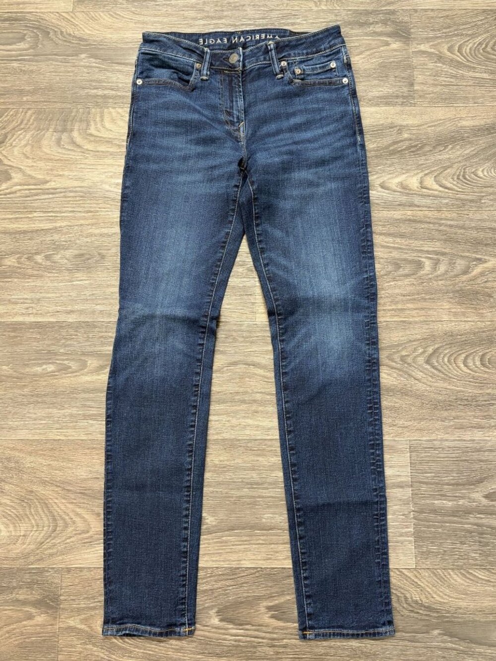 American Eagle Mens 30x34 Next Level Airflex Slim Jeans Dark Wash Stretch Denim